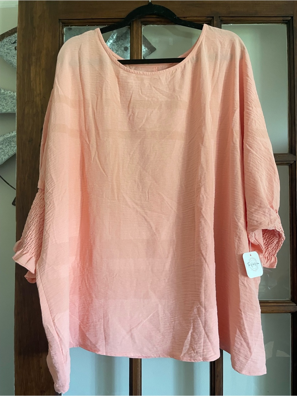 Light Peach Women's Blouse - Relaxed Fit